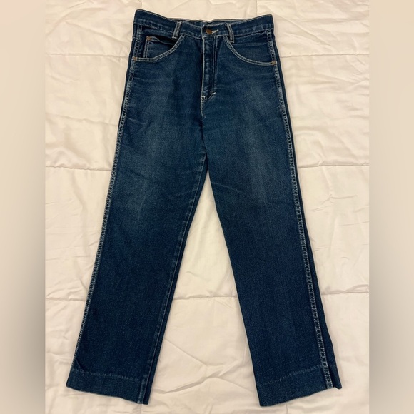 NINA RICCI Denim - Nina Ricci Paris Vintage High Waist Straight Leg Cropped Jeans Women’s 27